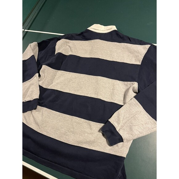 RARE Oxford University UK Heavyweight Striped Rugby Shirt 2XL Officially Branded - Picture 5 of 7